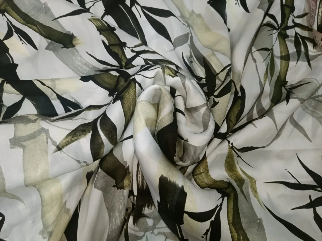 100% PURE SILK SATIN FABRIC 80 GRAMS 20.20MM DIGITAL PRINT  44" wide available in 3 designs