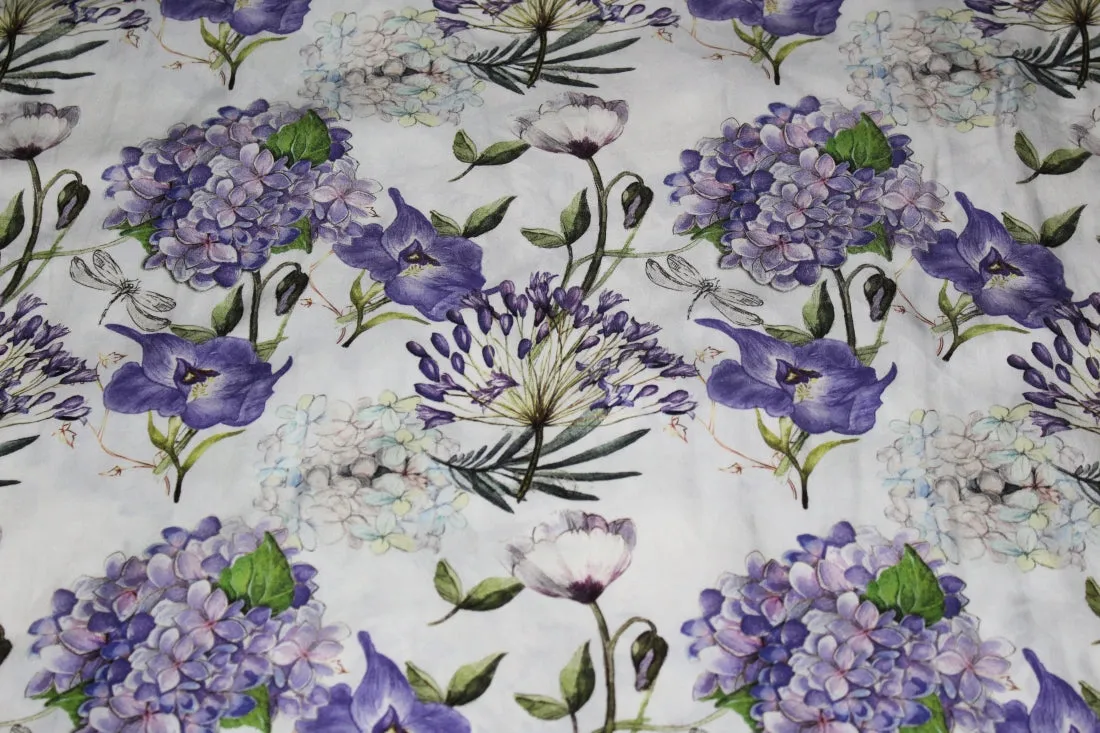 100% PURE SILK SATIN FABRIC 80 GRAMS 20.20MM DIGITAL PRINT  44" wide available in 3 designs