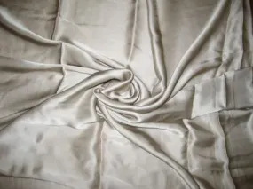 100% silk satin fabric Light silver grey colour 44&quot; wide