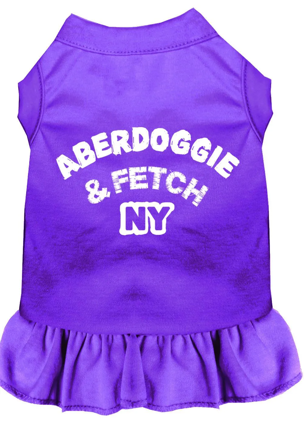 Aberdoggie Ny Screen Print Dress Purple Med (12)