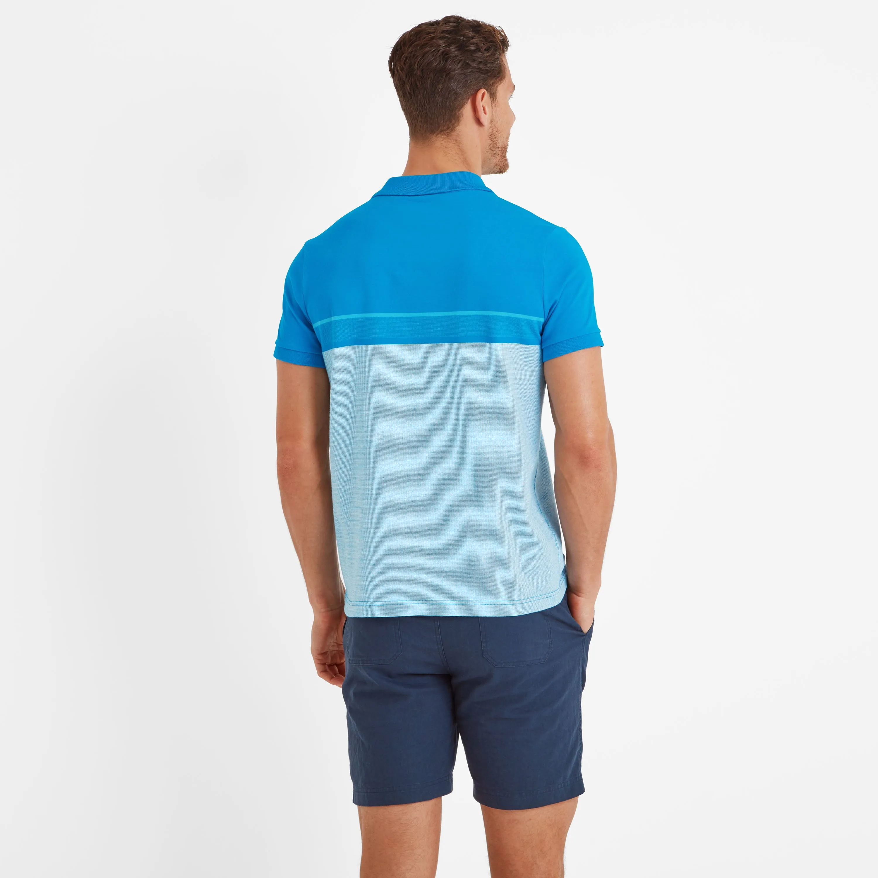 Anwick Mens Polo Shirt - Tropical Blue