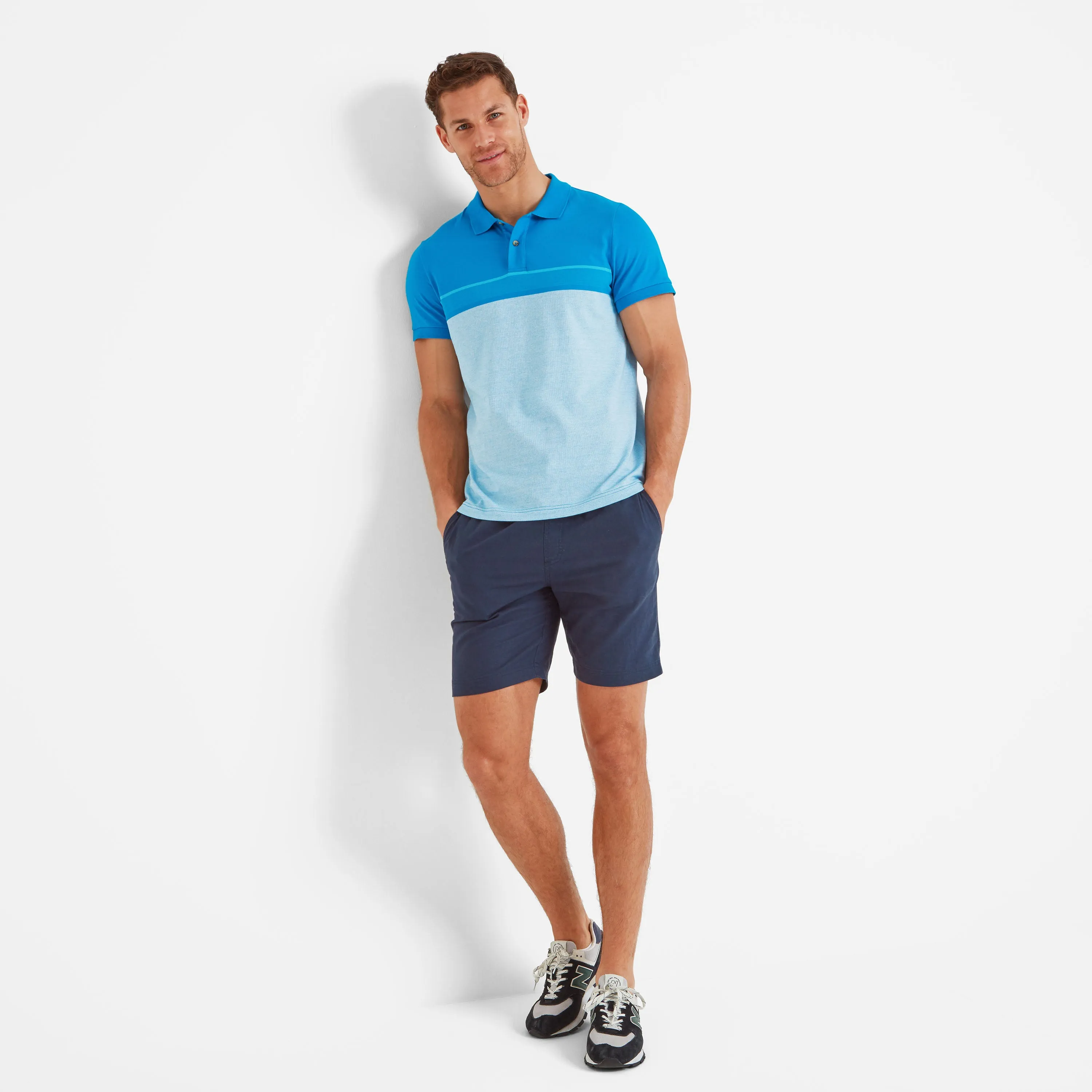 Anwick Mens Polo Shirt - Tropical Blue