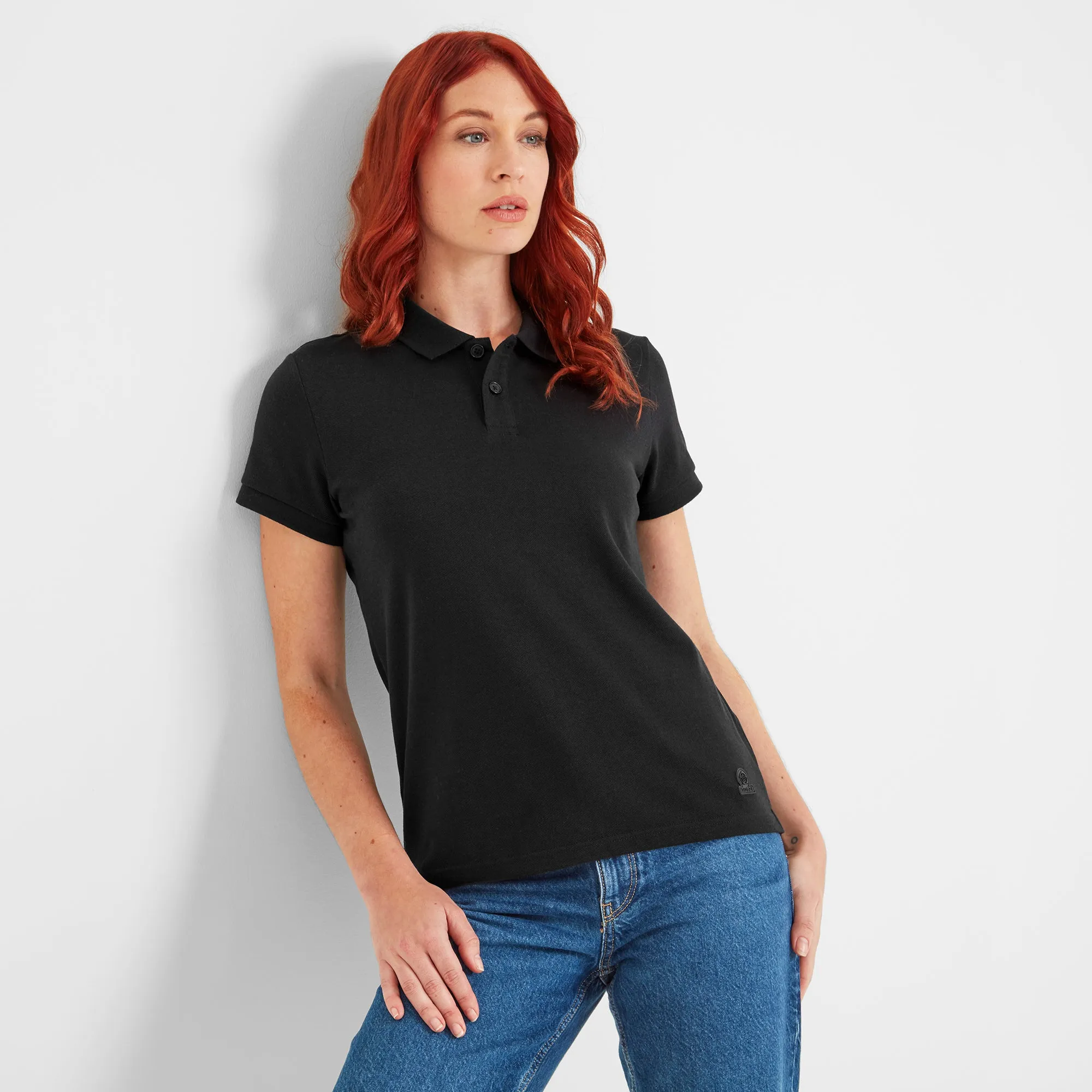 Aspley Womens Tech Polo - Black