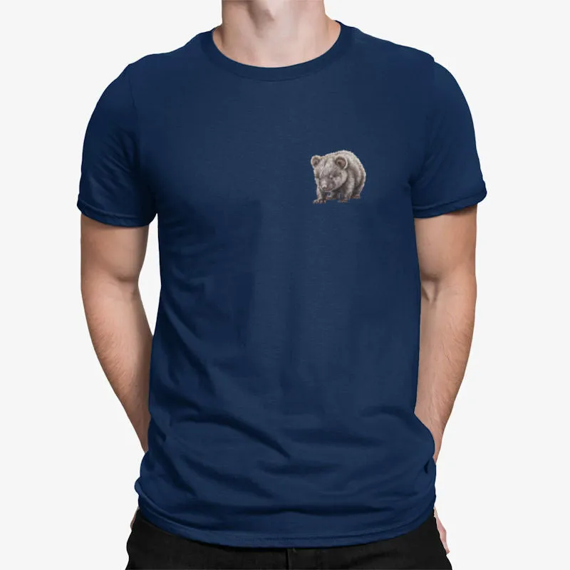 Baby Wombat Left Chest Logo Adults T-Shirt (Various Colours)