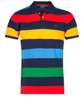 Barstripe Pique Shortsleeve Rugger Multicolor