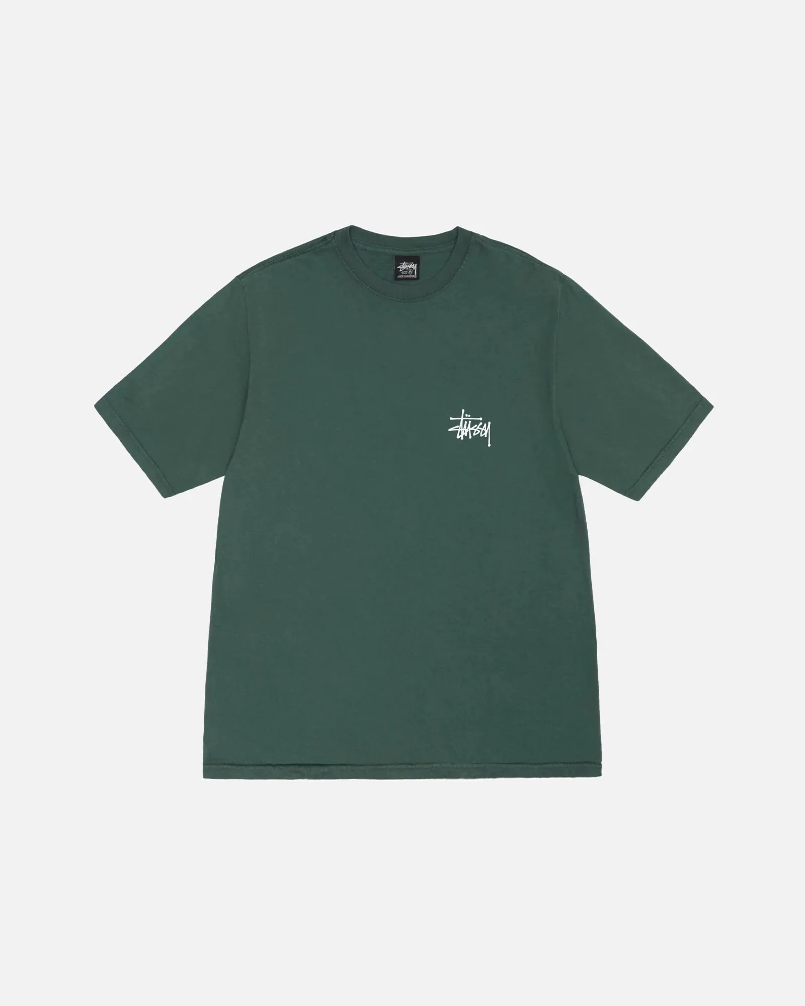 BASIC STUSSY TEE PIGMENT DYED / STUSSY / FOREST