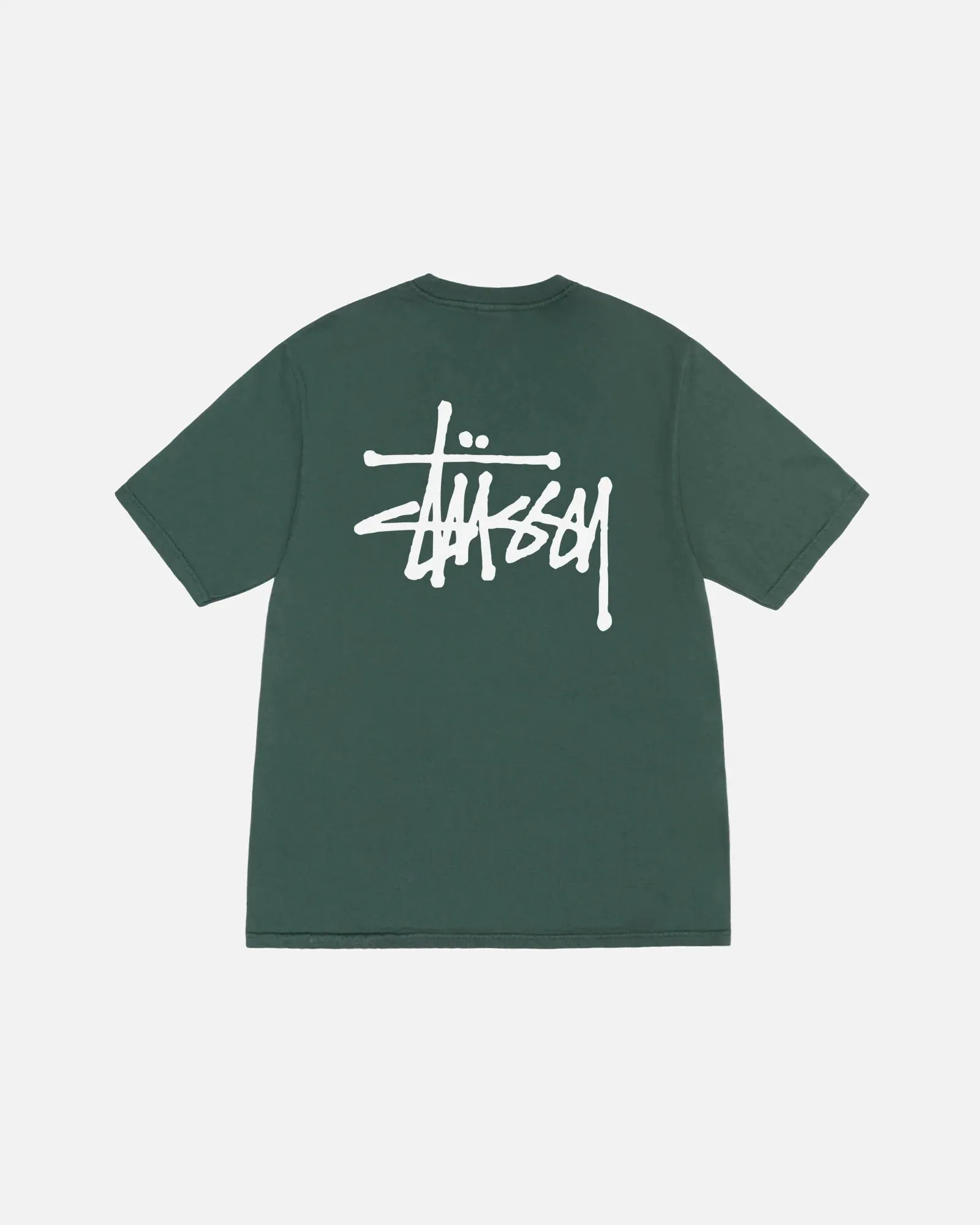 BASIC STUSSY TEE PIGMENT DYED / STUSSY / FOREST