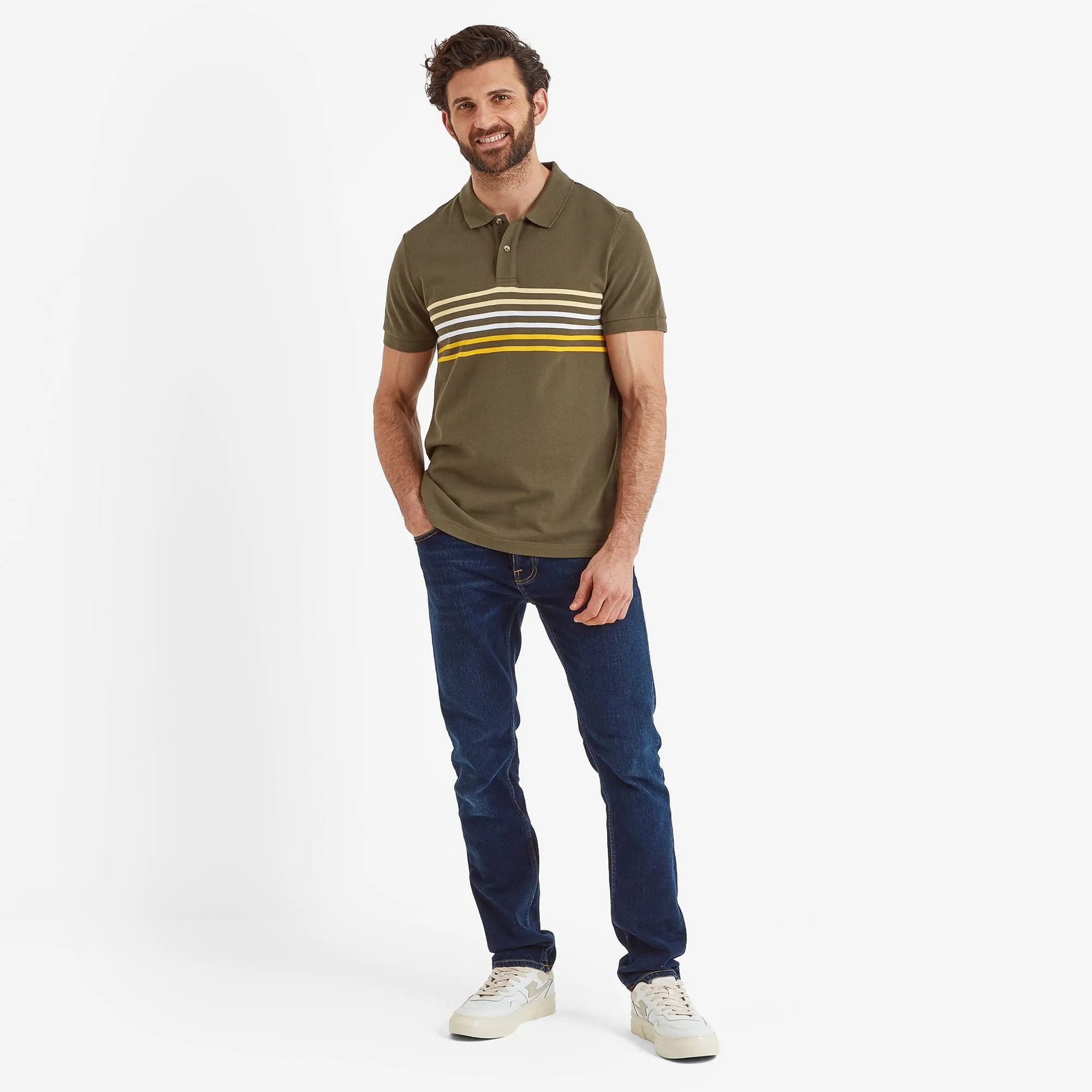 Bolton Mens Polo Shirt - Khaki