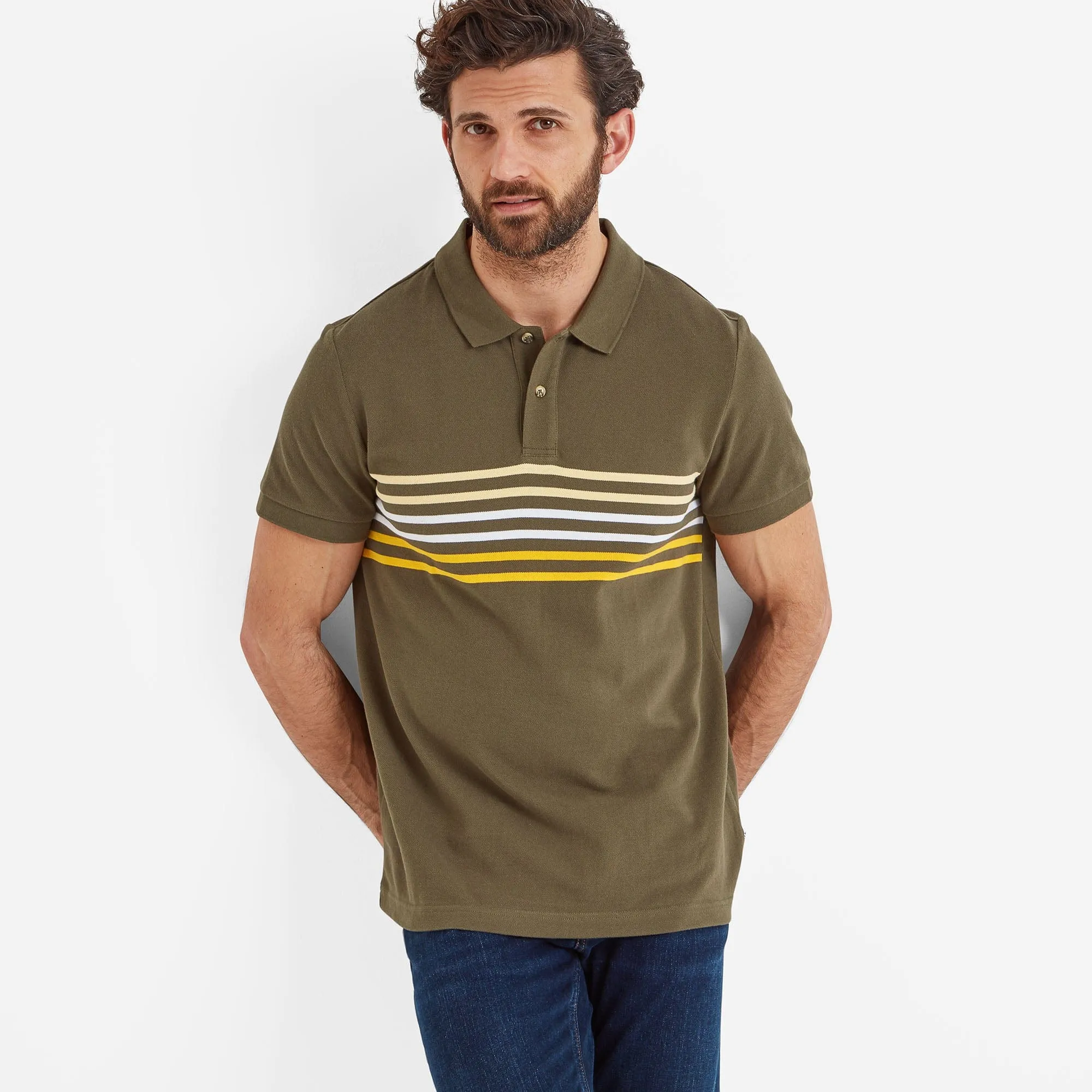 Bolton Mens Polo Shirt - Khaki