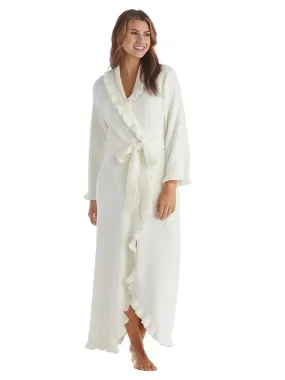 Cloud Chenille Ruffle Robe Long - LARGE