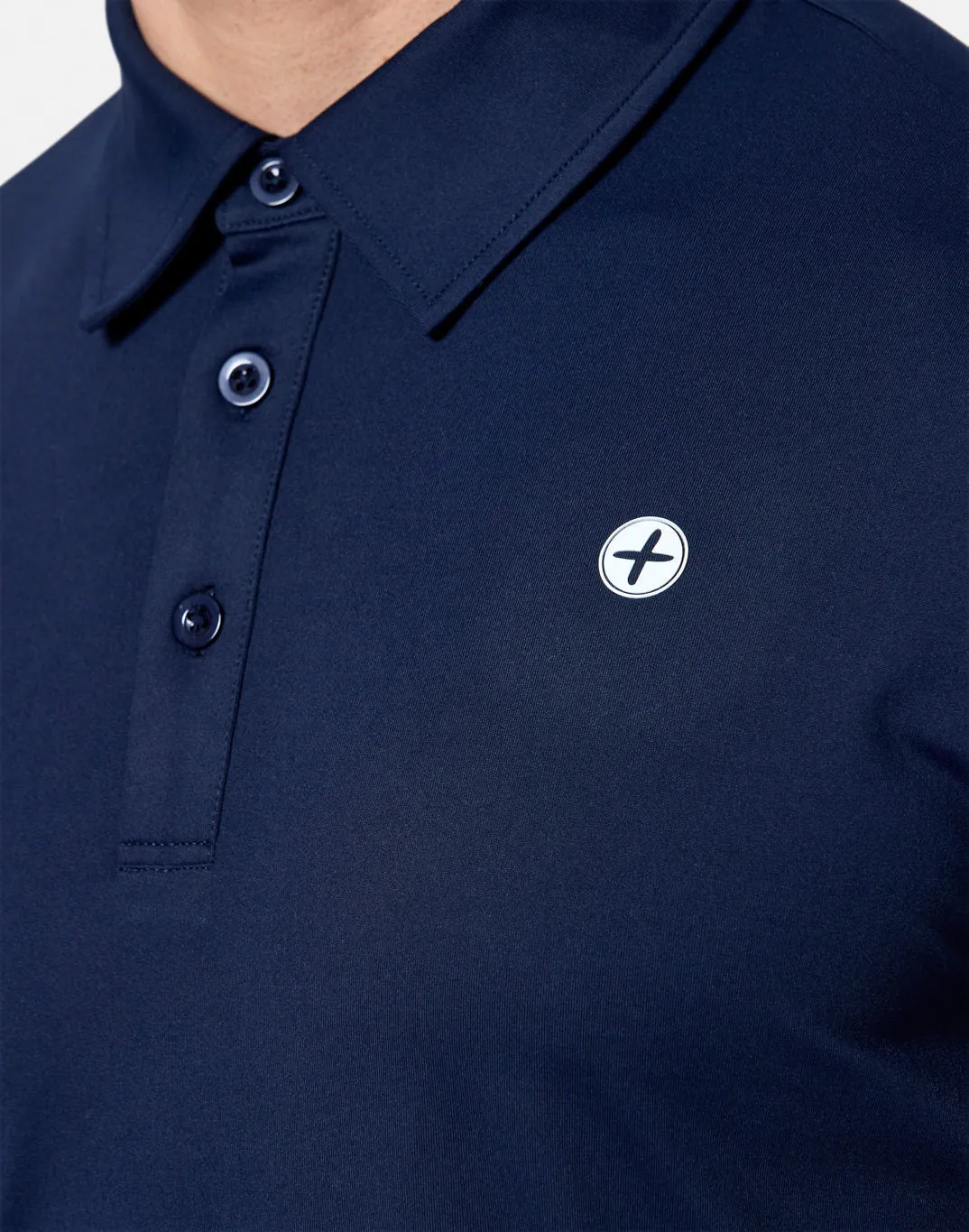 Coffee Polo Tee in Obsidian