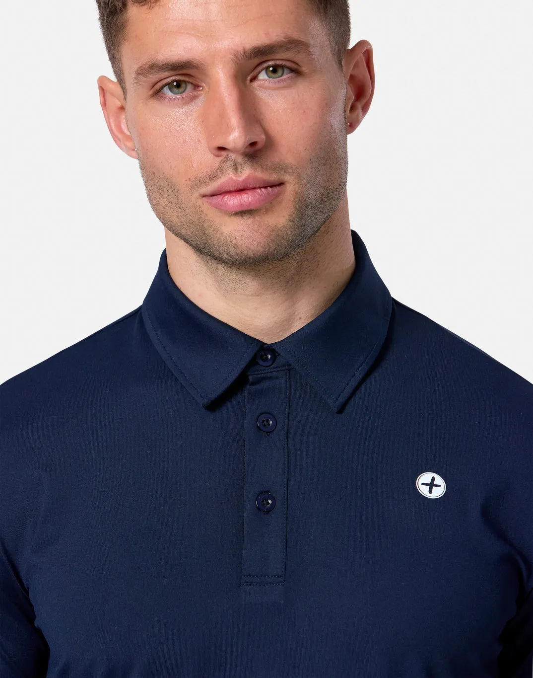 Coffee Polo Tee in Obsidian