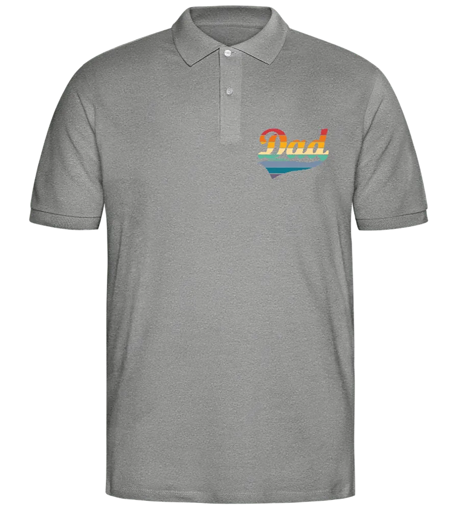 Dad Retro Design - Comfort men's polo shirt