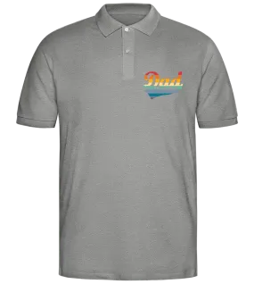 Dad Retro Design - Comfort men's polo shirt