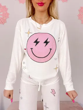 Electric Dreams PJ Set | White