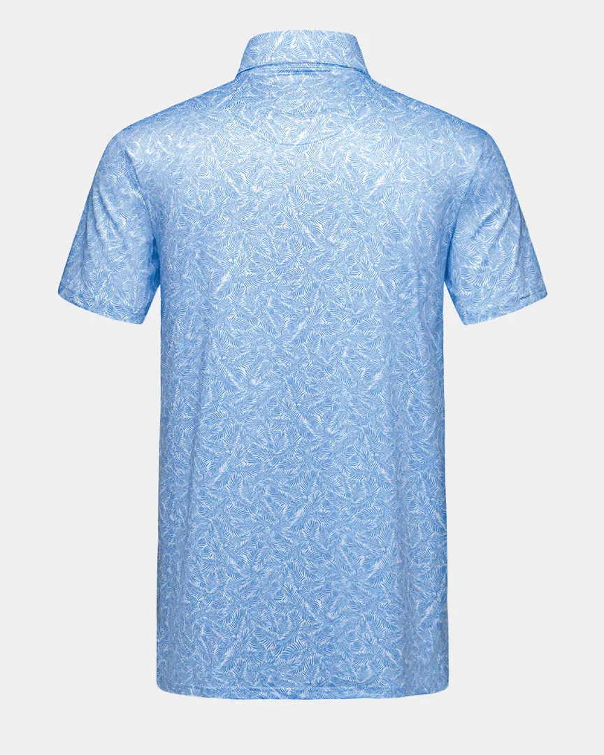 Elevation Palm Polo Aegean Blue