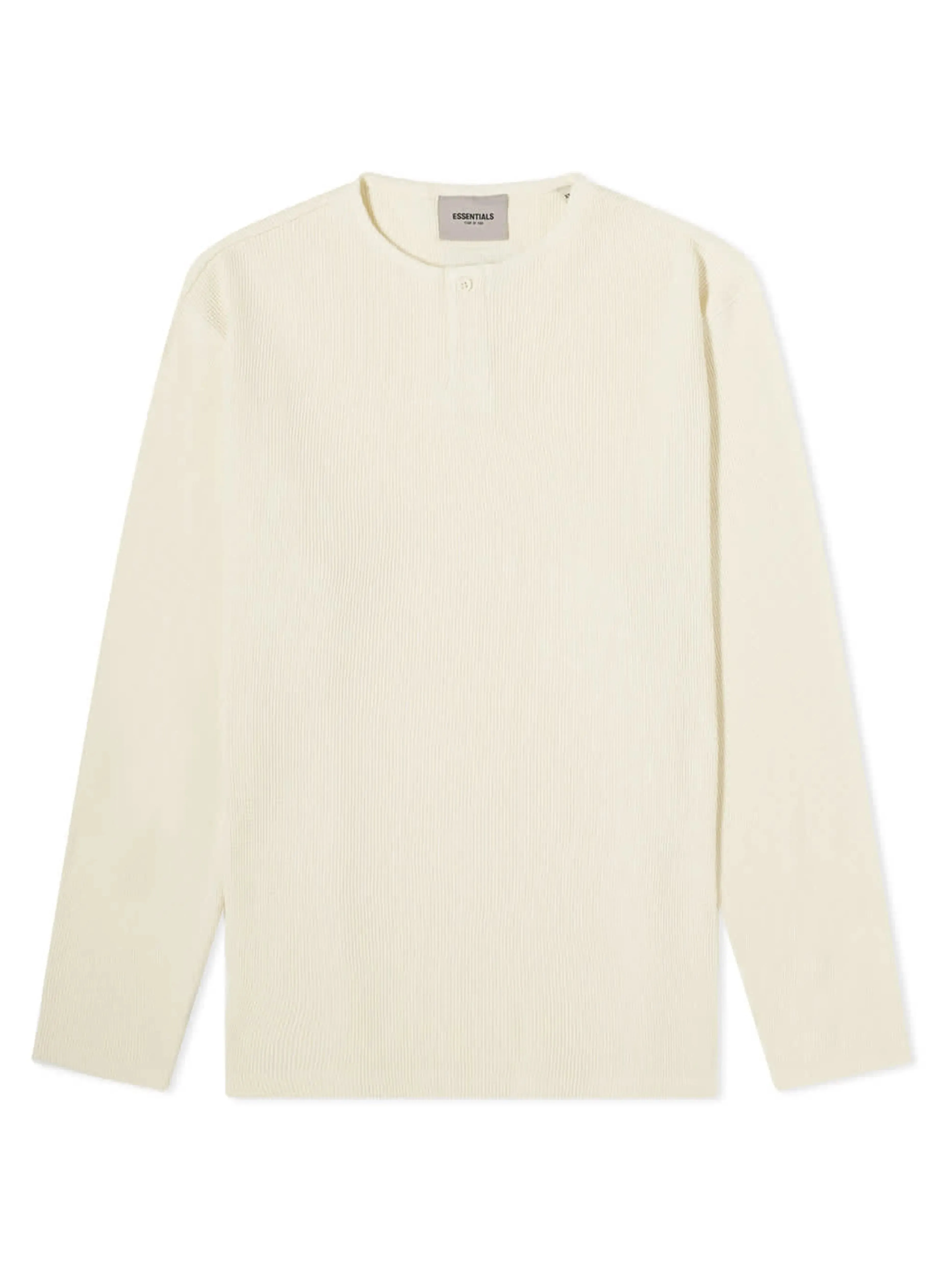 FOG ESSENTIALS Thermal Longsleeve Henley T-Shirt Cream