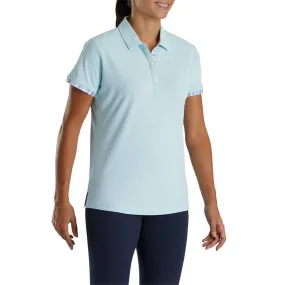 FootJoy Shortsleeve Watercolor Trim Golf Polo 2022 Women