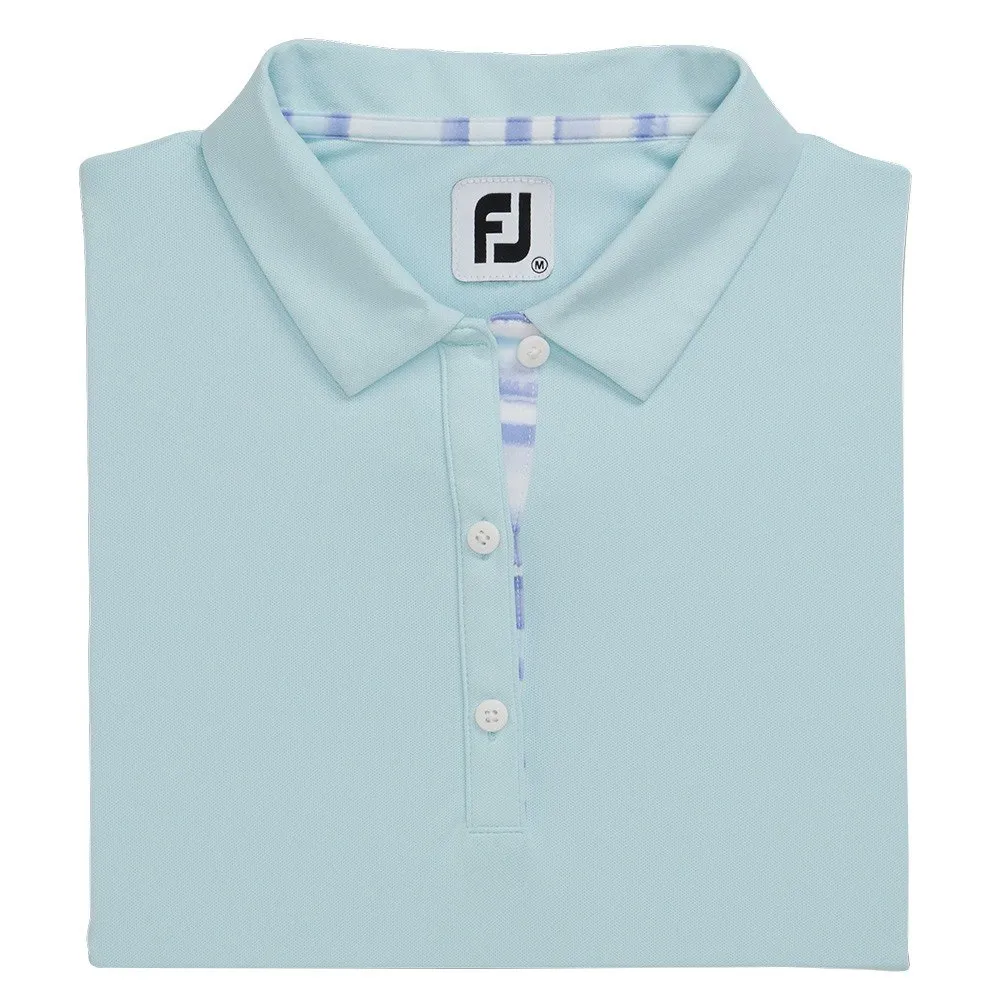 FootJoy Shortsleeve Watercolor Trim Golf Polo 2022 Women