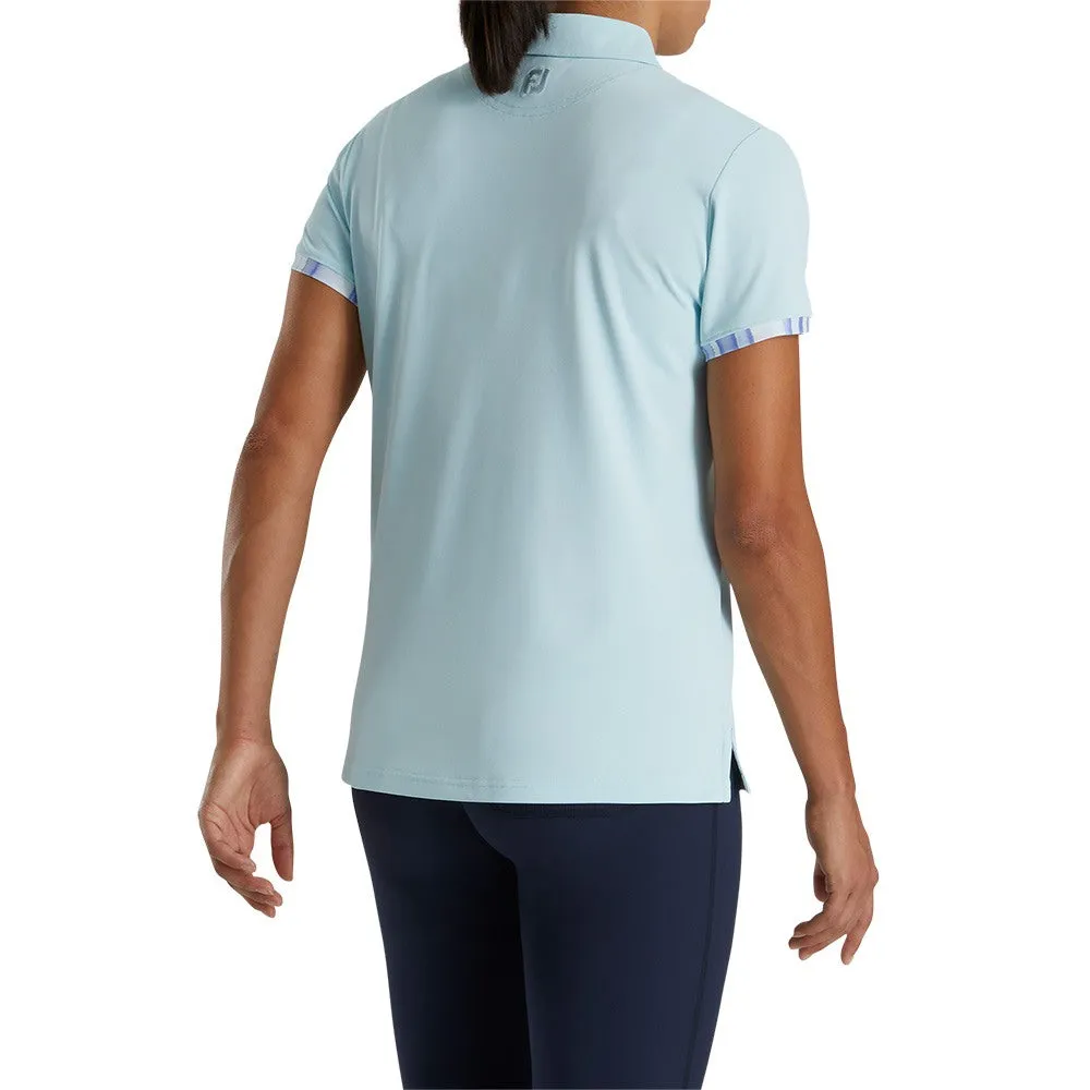 FootJoy Shortsleeve Watercolor Trim Golf Polo 2022 Women