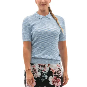 Foray Golf Space Dye Shortsleeve Knit Golf Polo 2023 Women