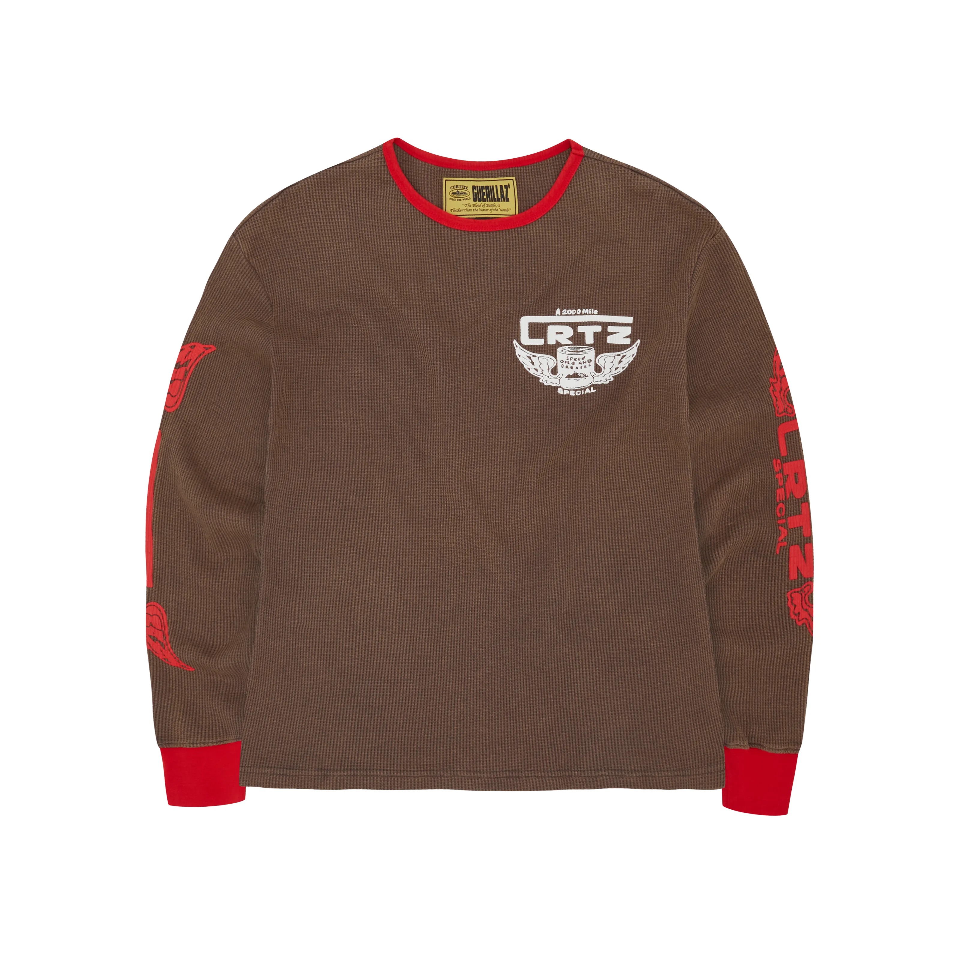 GASOLINA WAFFLE LONGSLEEVE [BROWN]