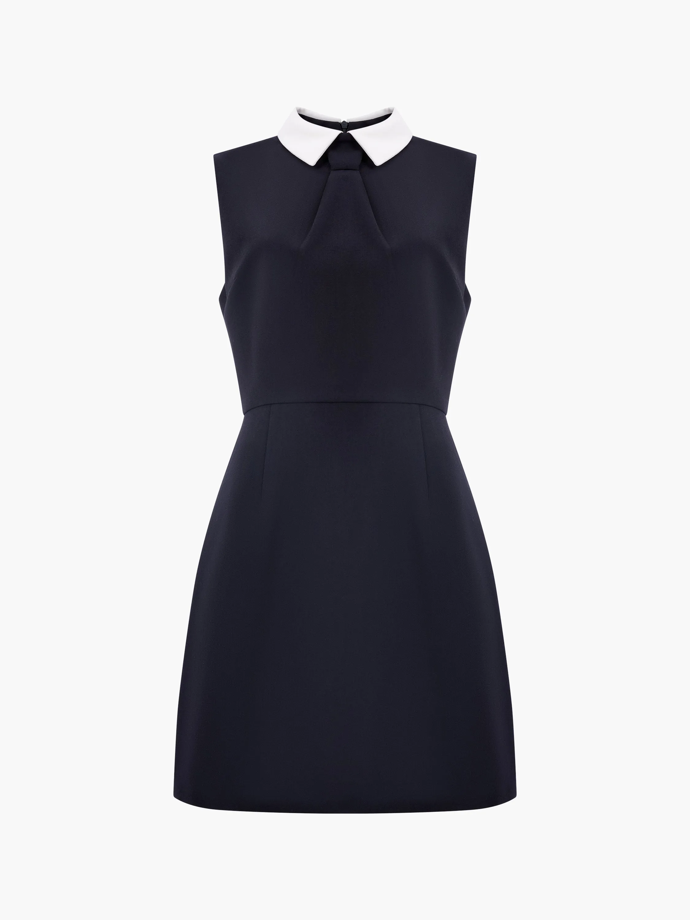 Gemma Collared Tie Sleeveless Mini Dress