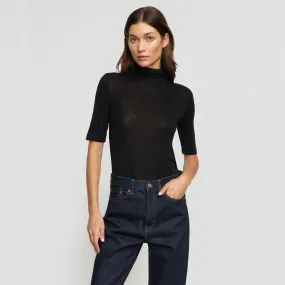 Gina Tencel-Wool Semi-Sheer Tee