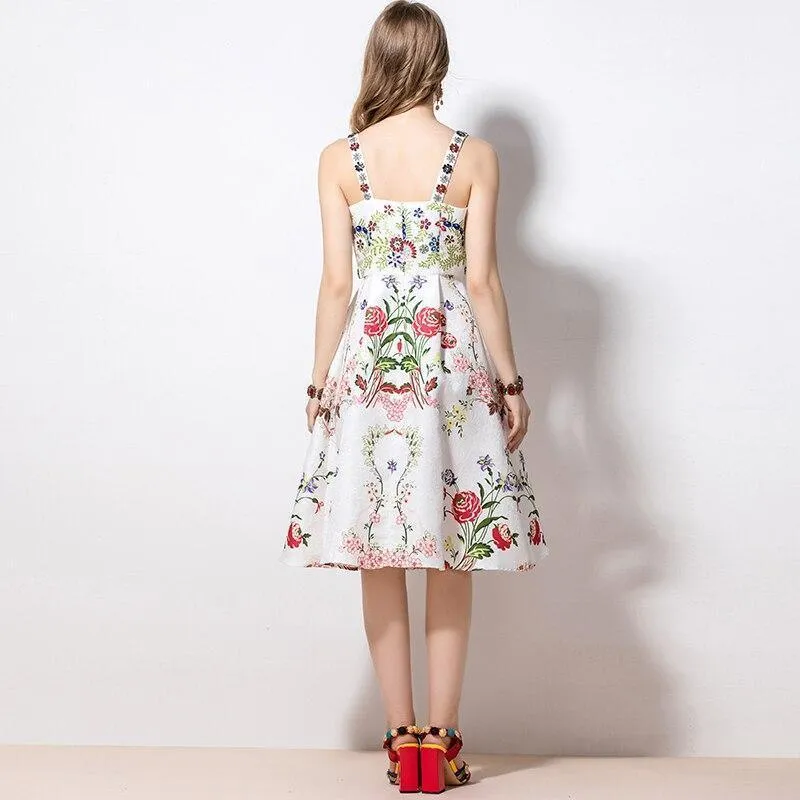 Go With Everything Floral Midi Dress