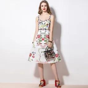 Go With Everything Floral Midi Dress