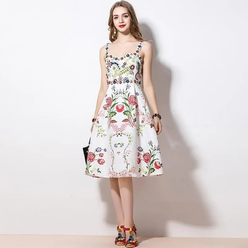 Go With Everything Floral Midi Dress