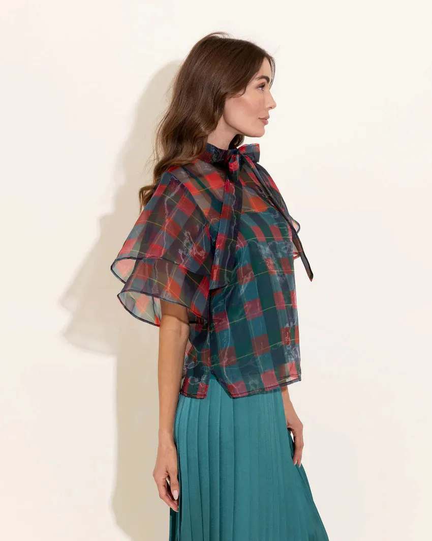 Heddy Top- Holiday Plaid