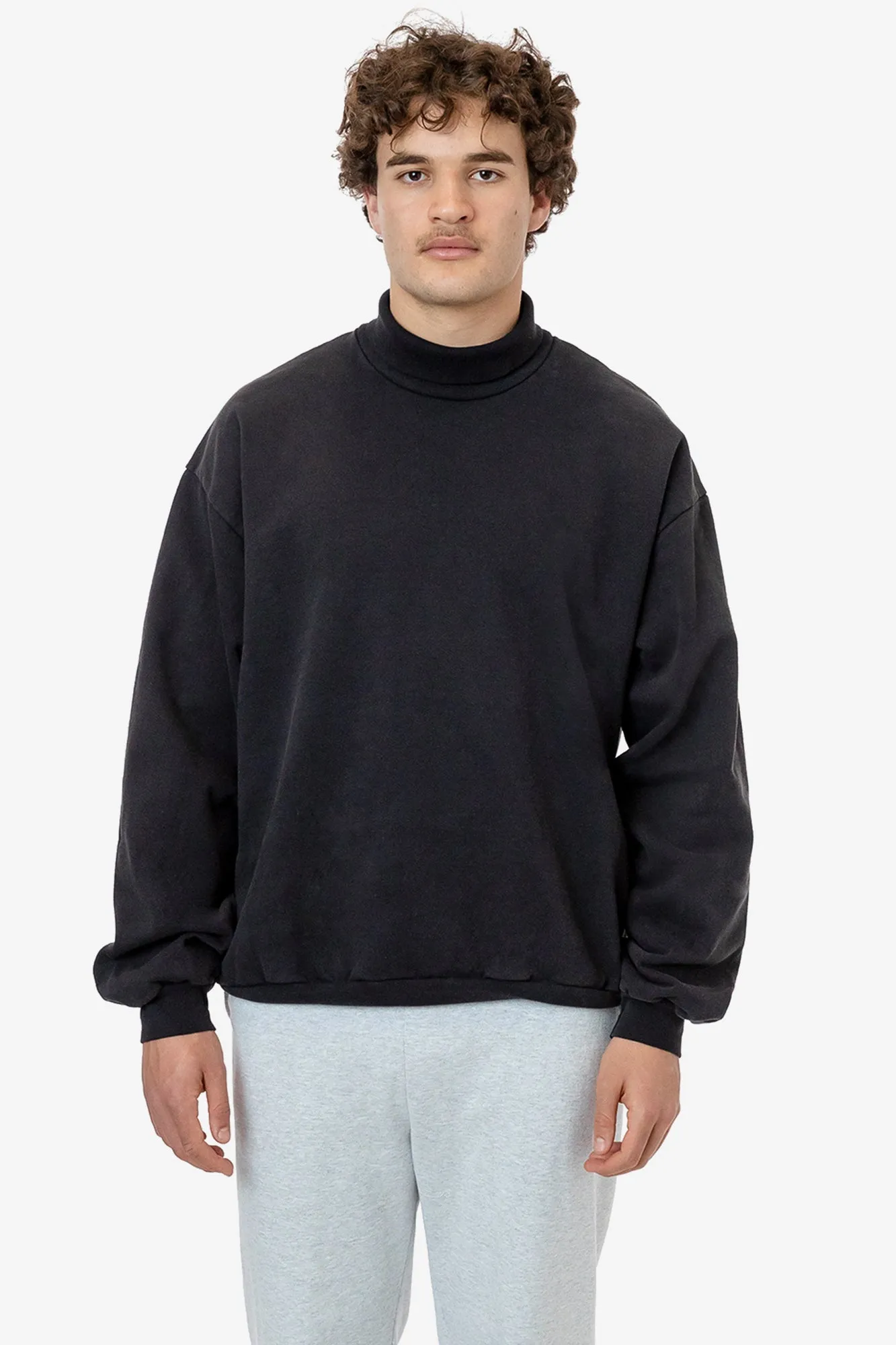 HF13GD - 14 oz Heavy Fleece Turtleneck Sweatshirt