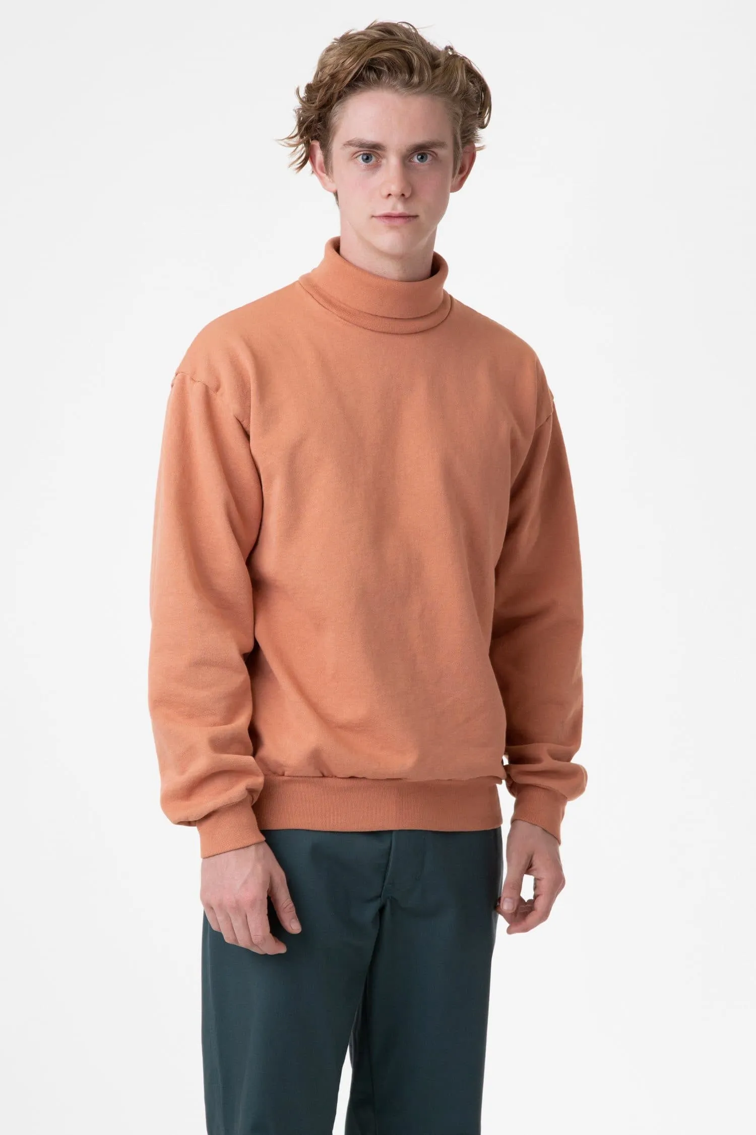 HF13GD - 14 oz Heavy Fleece Turtleneck Sweatshirt