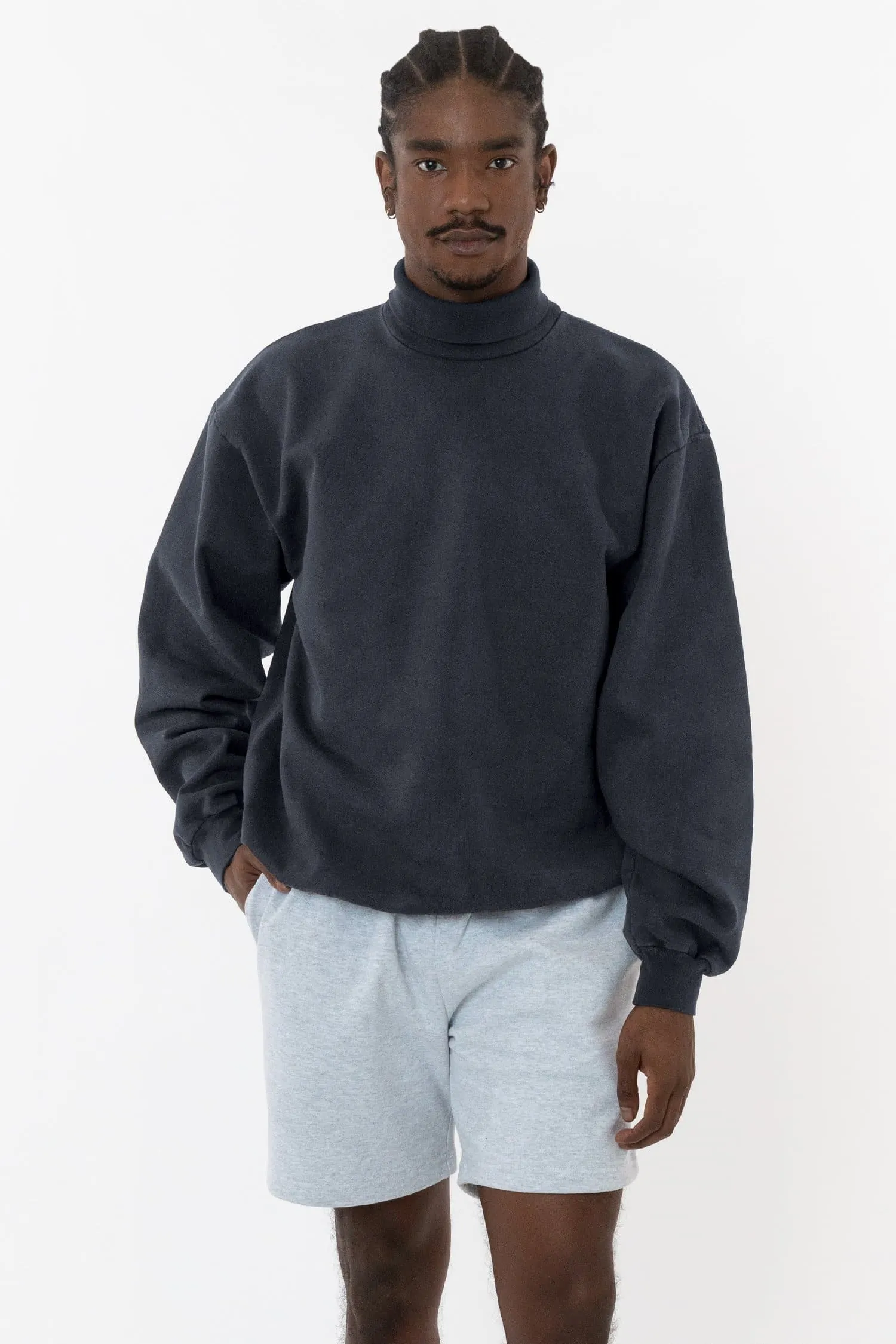 HF13GD - 14 oz Heavy Fleece Turtleneck Sweatshirt