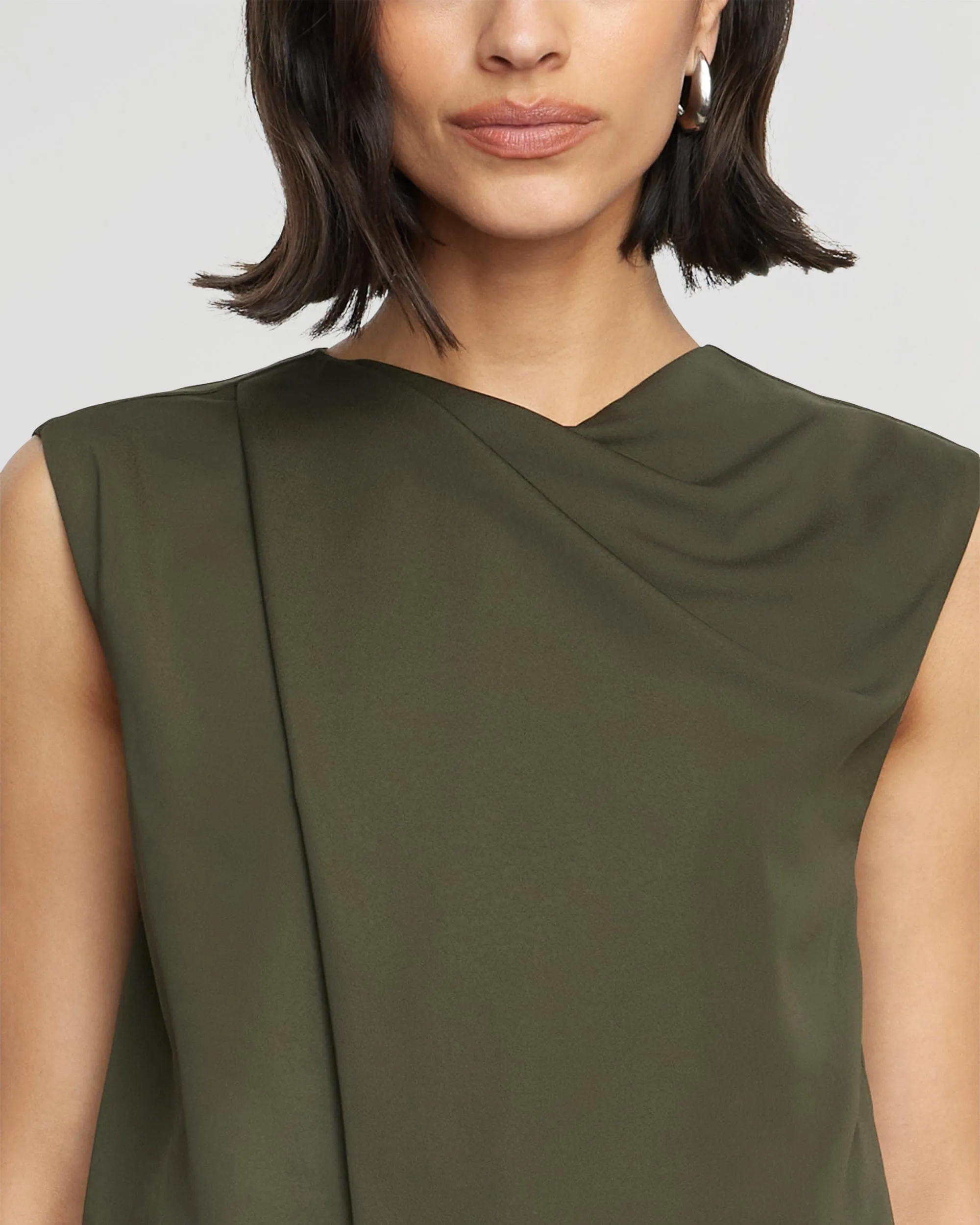 Juni Wrap-Neck Sleeveless Blouse