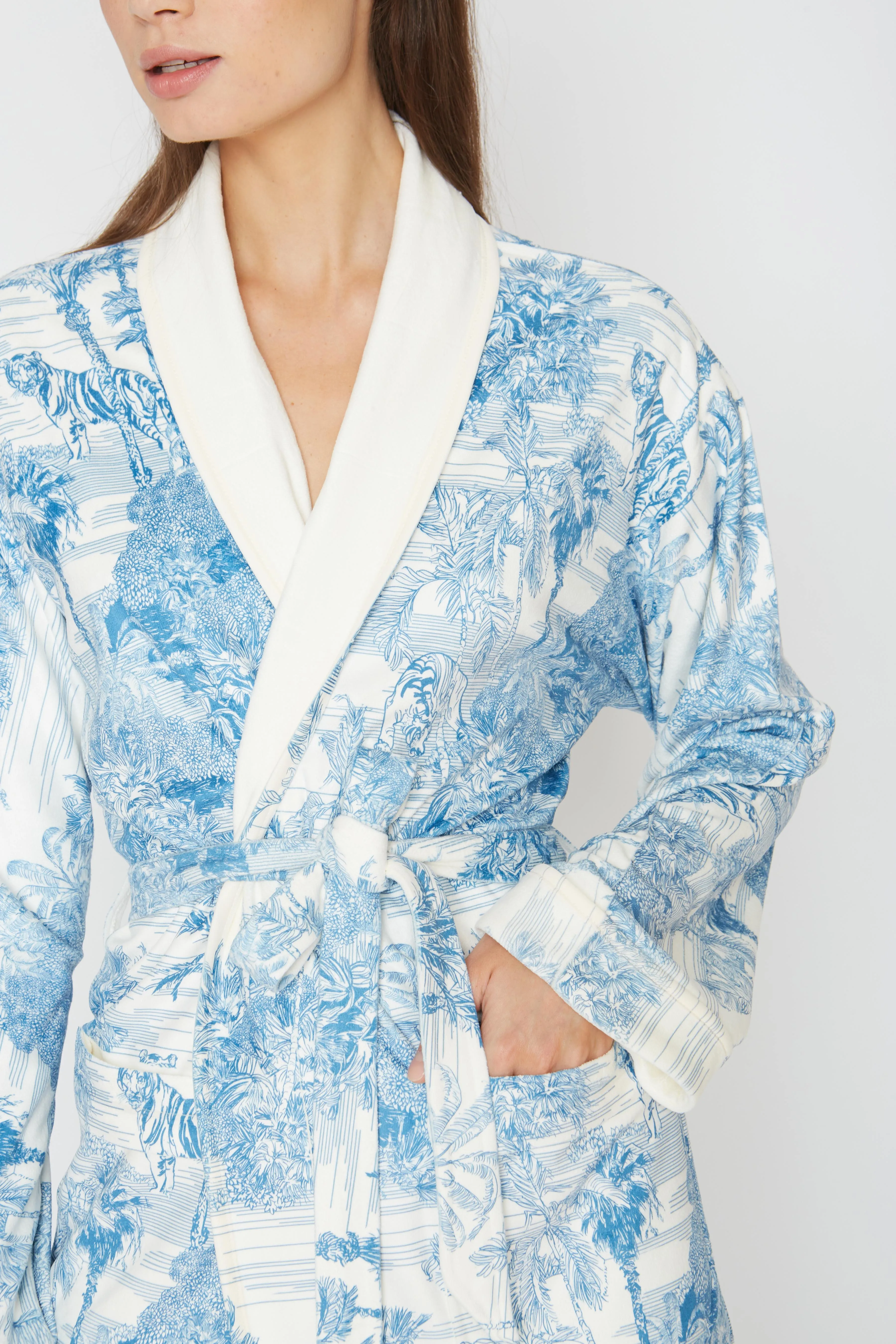 Landscape Blue Long Robe