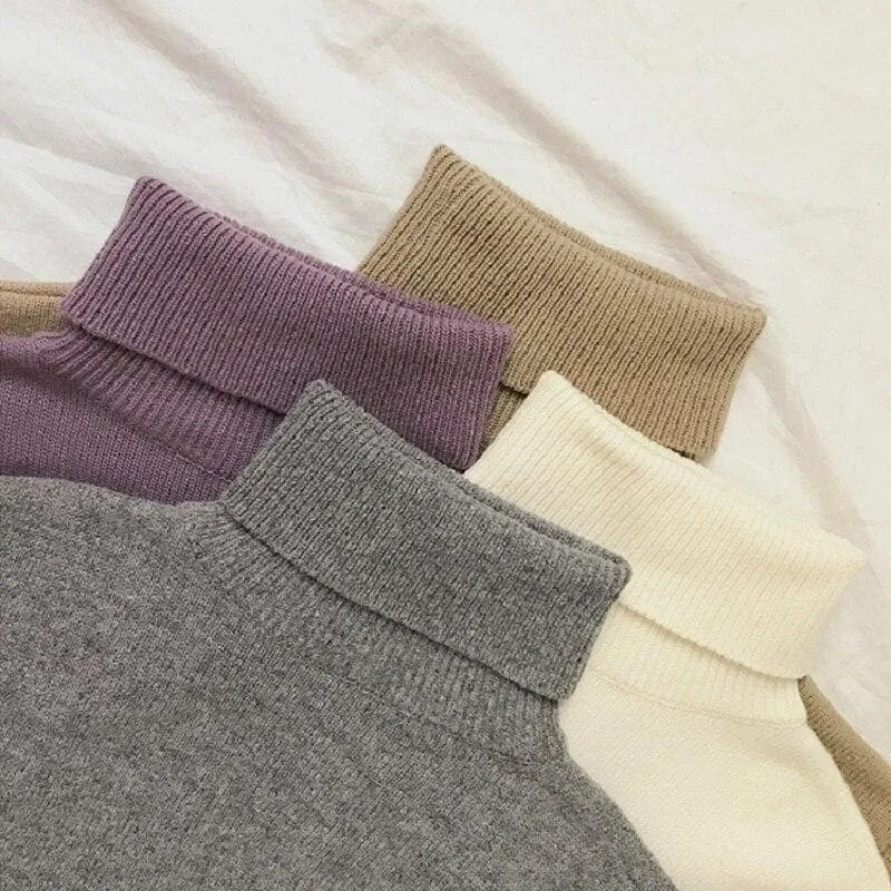 Longsleeved Sweater With Turtleneck