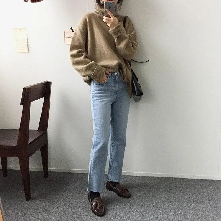 Longsleeved Sweater With Turtleneck