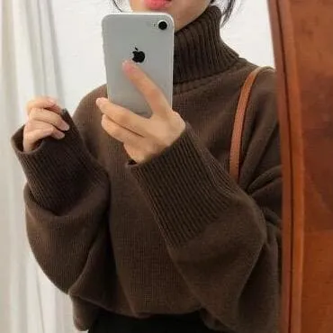 Longsleeved Sweater With Turtleneck