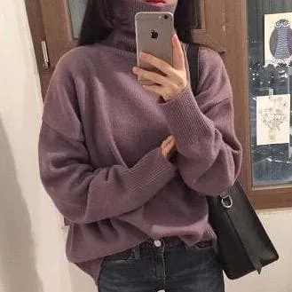 Longsleeved Sweater With Turtleneck