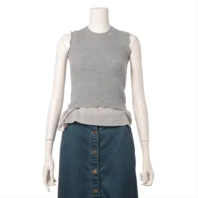 Louis Vuitton Knitted Sleeveless Tank Top Gray