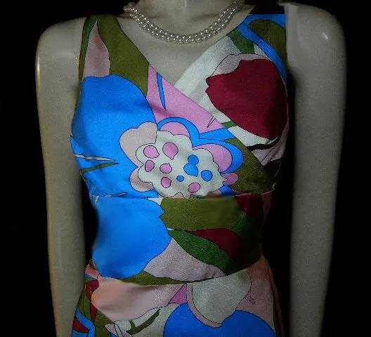 *LUSCIOUS PHILIP DICAPRIO FLORAL SILK DRESS - NEW WITH TAG