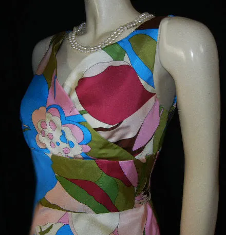 *LUSCIOUS PHILIP DICAPRIO FLORAL SILK DRESS - NEW WITH TAG