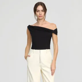 Mai Asymmetric Off-Shoulder Tee