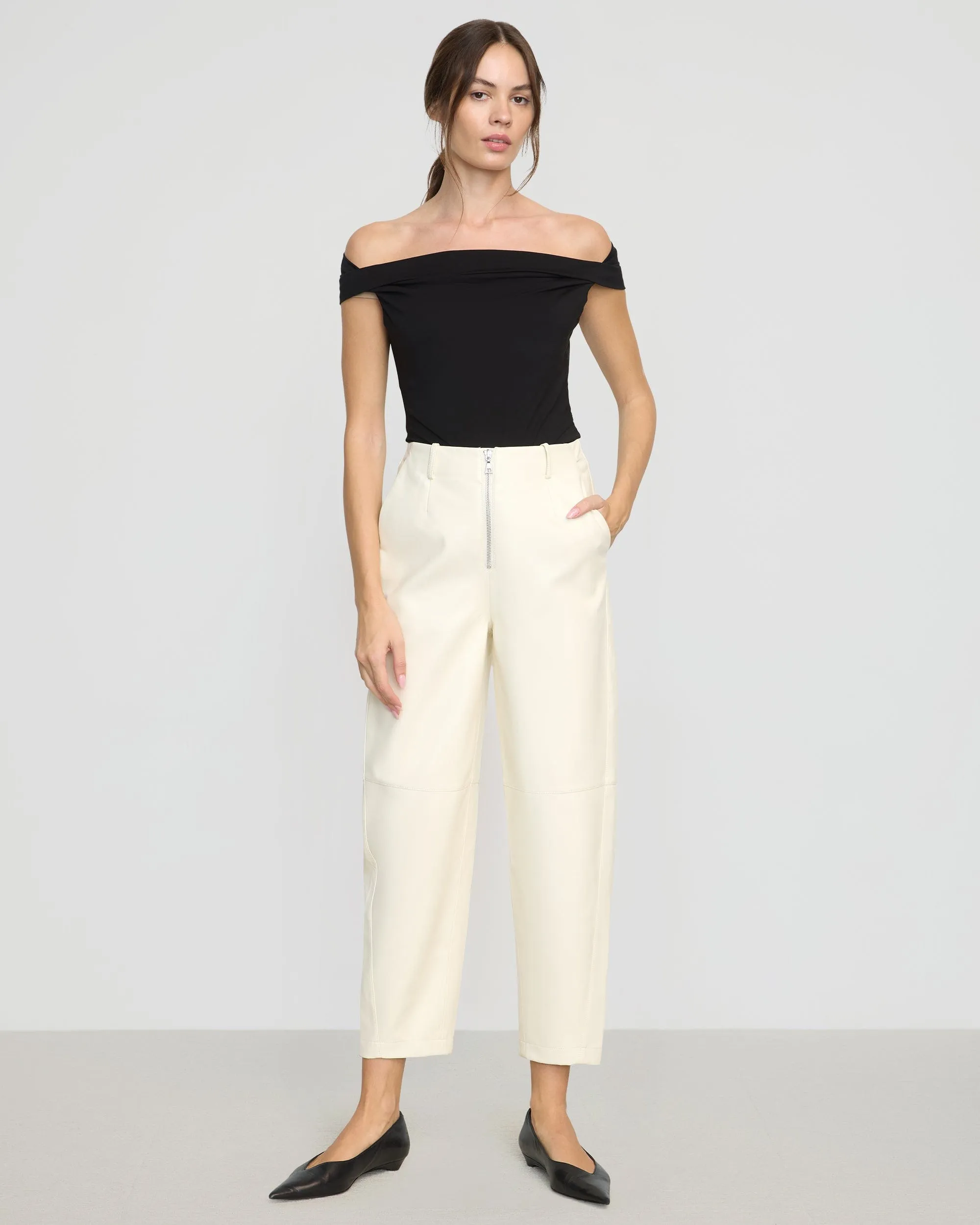 Mai Asymmetric Off-Shoulder Tee