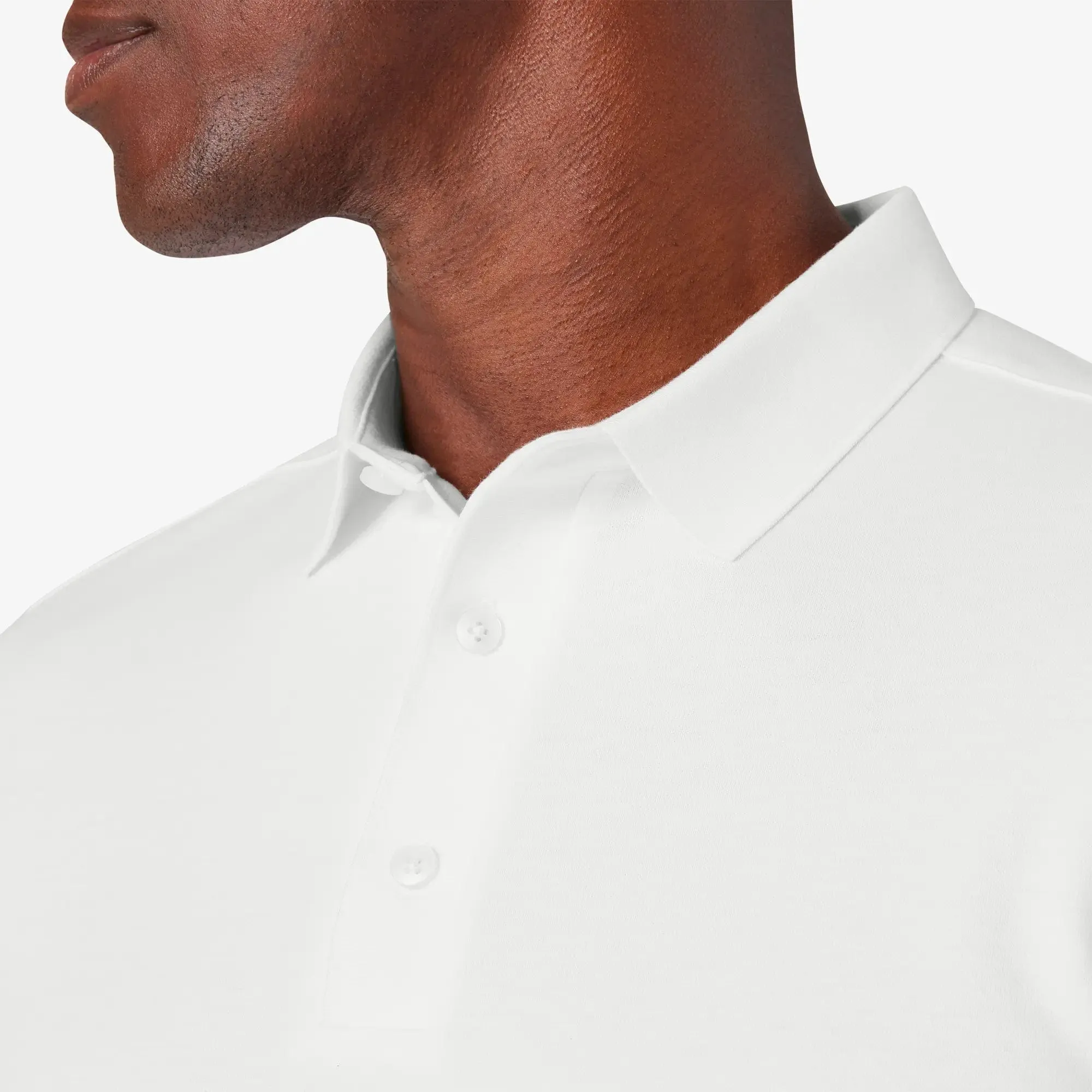 Mizzen   Main Kent Shortsleeve Polo in White Solid - Men's