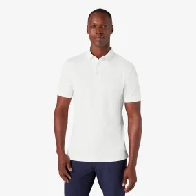 Mizzen   Main Kent Shortsleeve Polo in White Solid - Men's