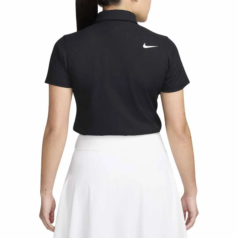 Nike Dri-FIT Tour ADV Shortsleeve Golf Polo Black/White - 24 Women