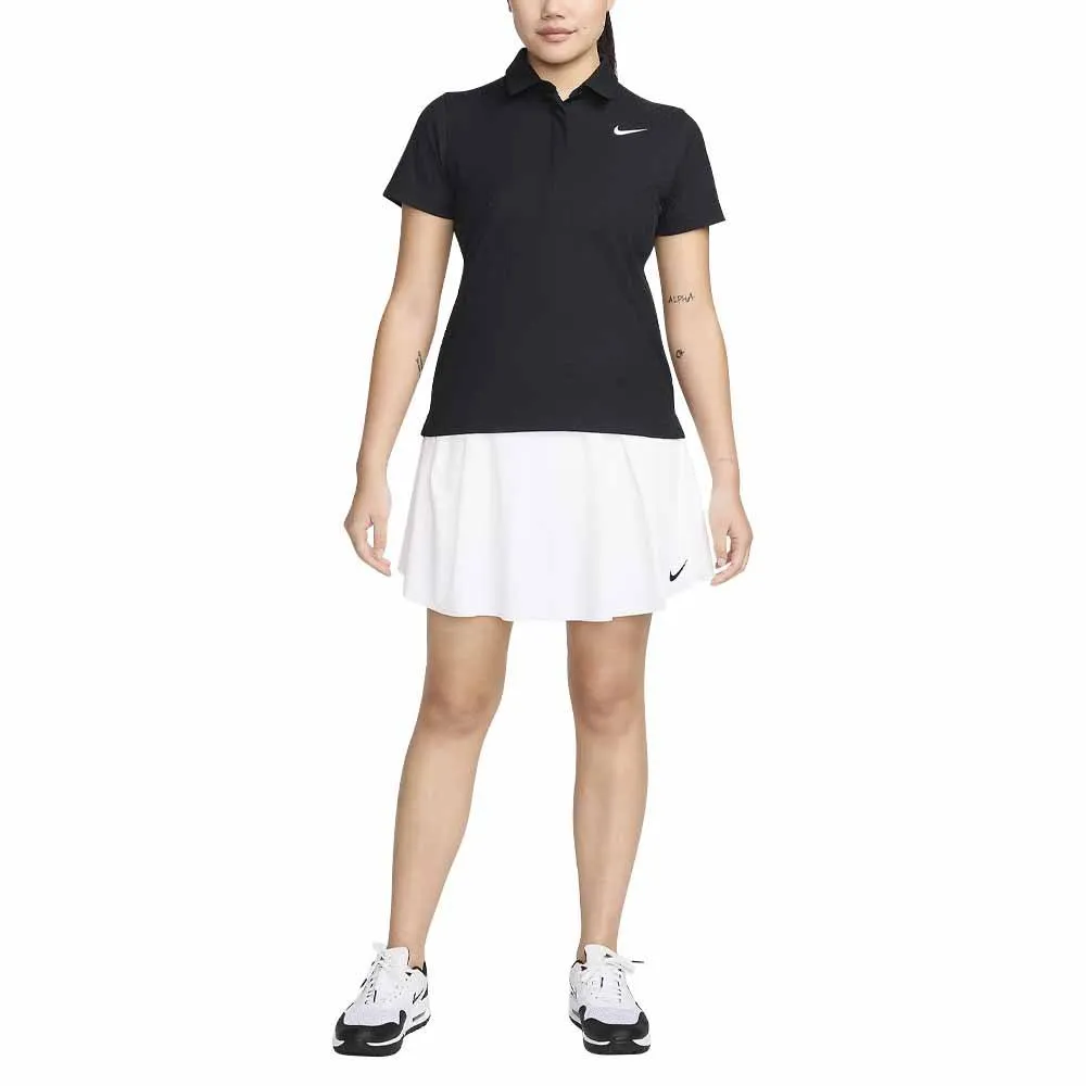 Nike Dri-FIT Tour ADV Shortsleeve Golf Polo Black/White - 24 Women